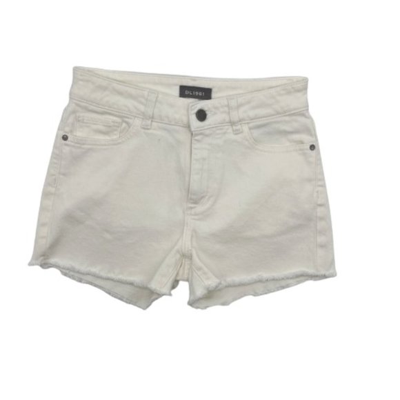 DL1961 Pants - DL1961 Karlie Boyfriend Shorts Frayed Jean Denim